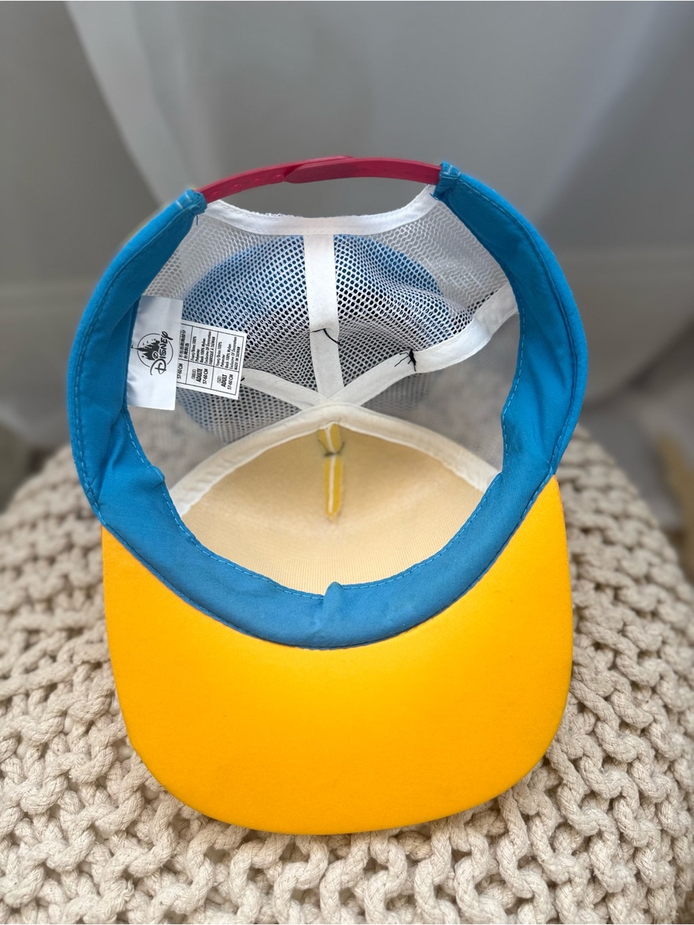 Disney Donald Duck Yellow Blue White Trucker Hat - Picture 2 of 5